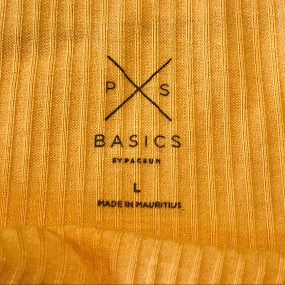 🤩SOLD🤩 Cropped Yellow Tank - Picture 4 of 4